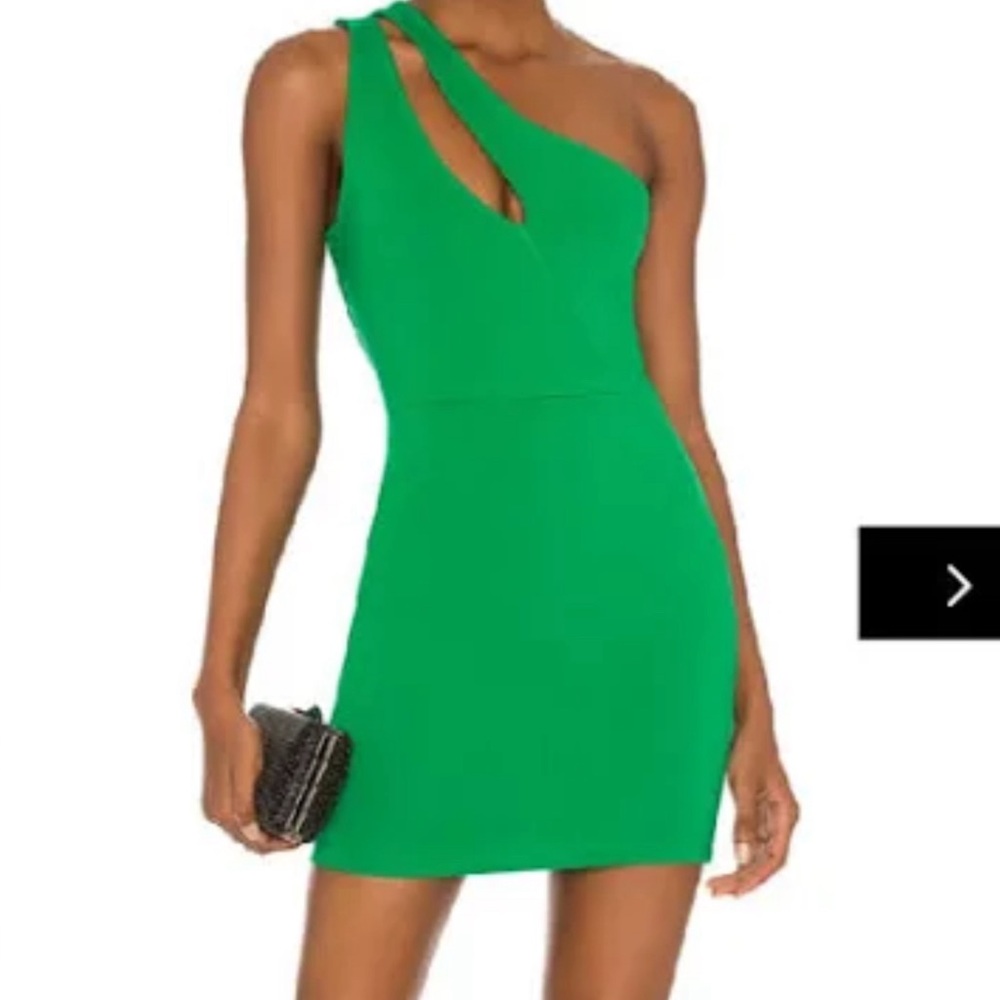 Revolve Superdown short green mini dress